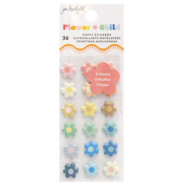 Flower Child Mini Puffy Stickers