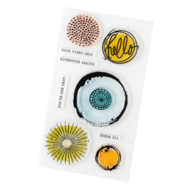 Mixed Media Acrylic Stamps Circles
