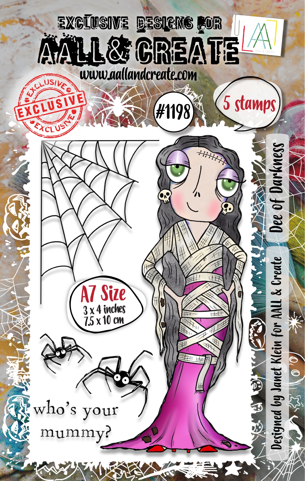 #1198 Dee of Darkness A7 Stamp Set