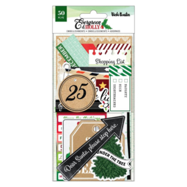 Evergreen & Holly Ephemera Journaling Cardstock Die-Cuts