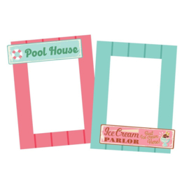 Retro Summer Chipboard Frames