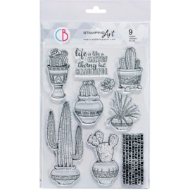 Sonora Life Is Like A Cactus Clear Stamp Set 6"X8"