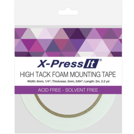 High Tack Foam Mounting Tape .25"X2.2yd