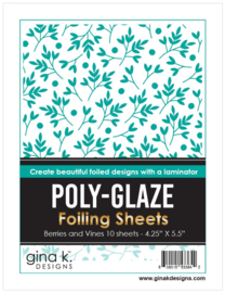 Berries and Vines Poly-Glaze Foiling Sheets