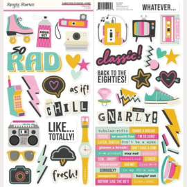 Totally 80's Icon Cardstock Stickers 12"X12"