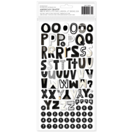 Print Shop Alpha/Chipboard Thickers Stickers