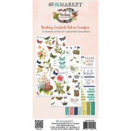 Birdsong Rub-On Transfer Set Essentials