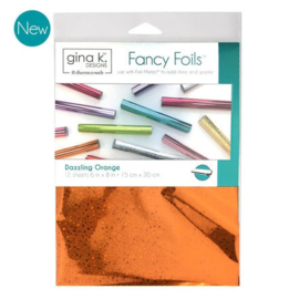 Dazzling Orange Fancy Foils 6" x 8"