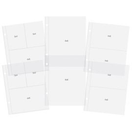 Pocket Pages For 6"X8" Binders Variety Pack