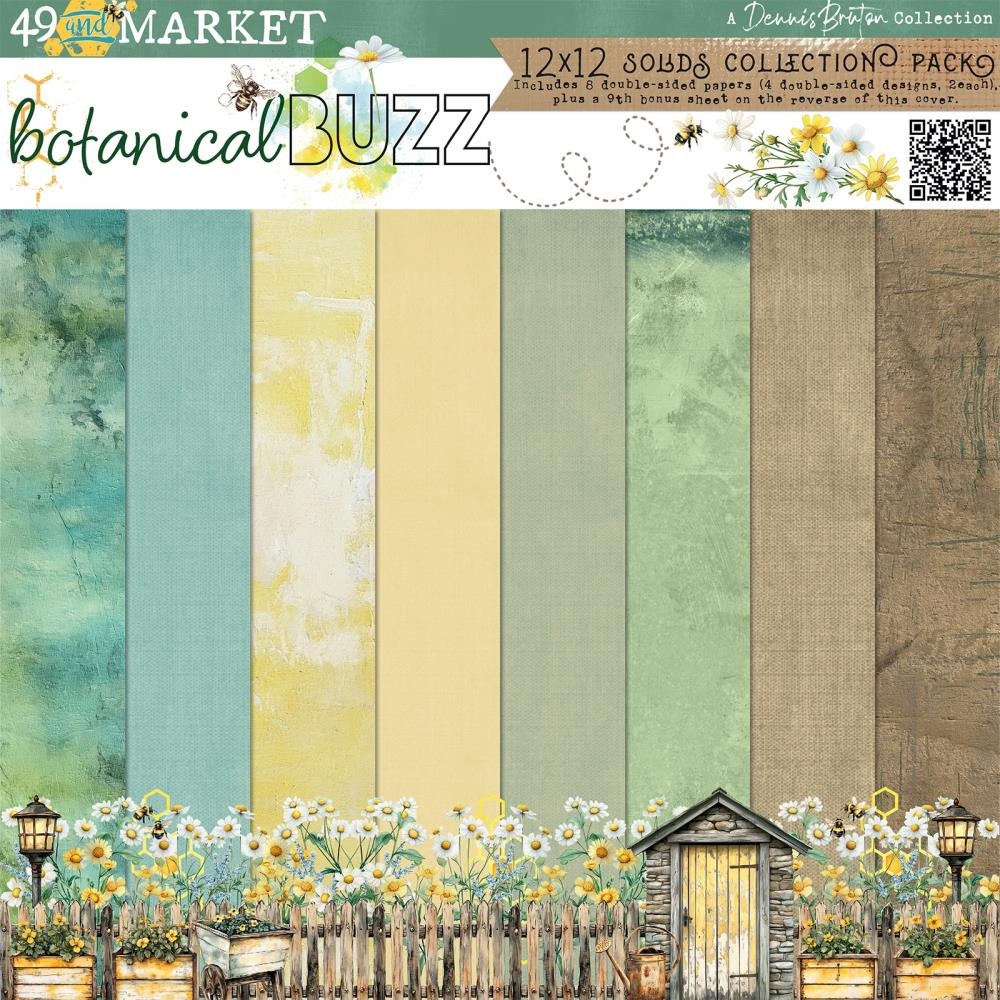 Botanical Buzz Solids Collection Pack 12"X12"