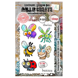 #1301  A7 Stamp Set Creepy Crawlies