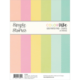 Color Vibe Lights Paper Pad 6"X8"