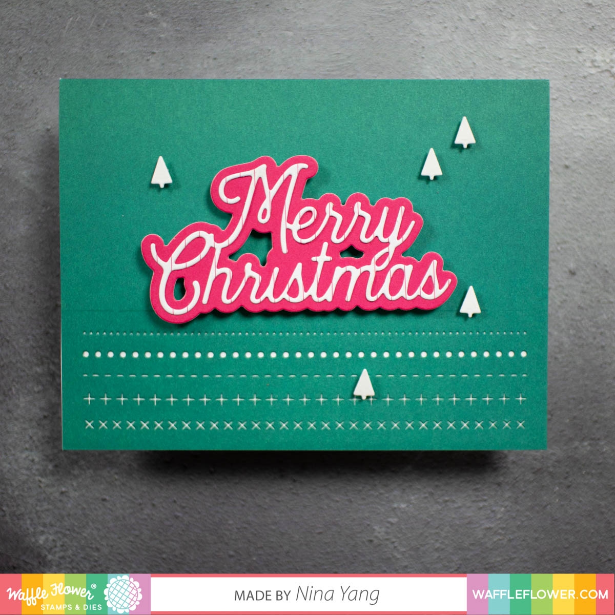 Christmas Paper Pad Half-Half Lines