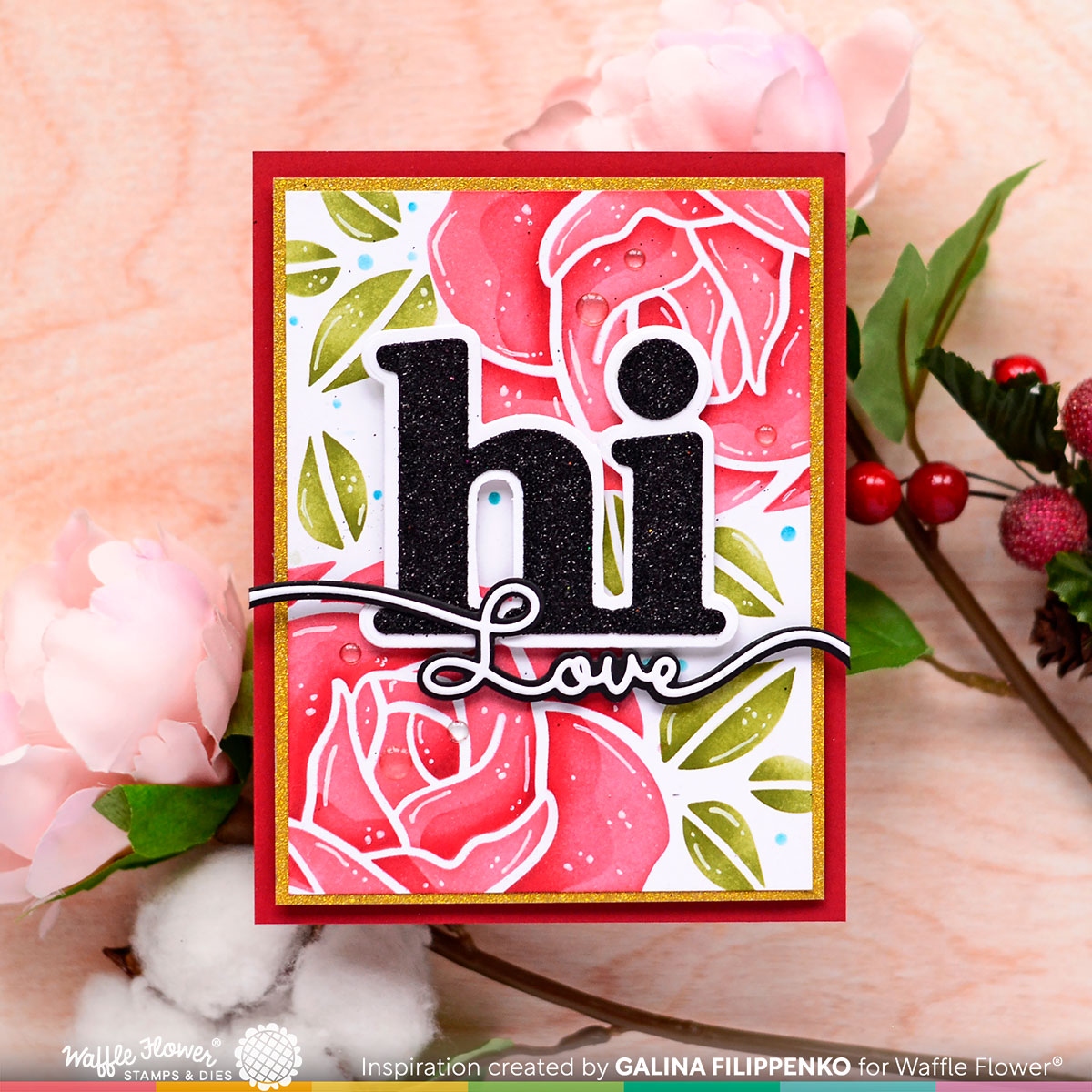 Lovely Rose Stencil Duo