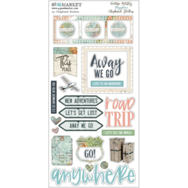Vintage Artistry Anywhere Chipboard Stickers