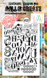 #0337 Mirrored Alphas A6 Clear Stamp Set