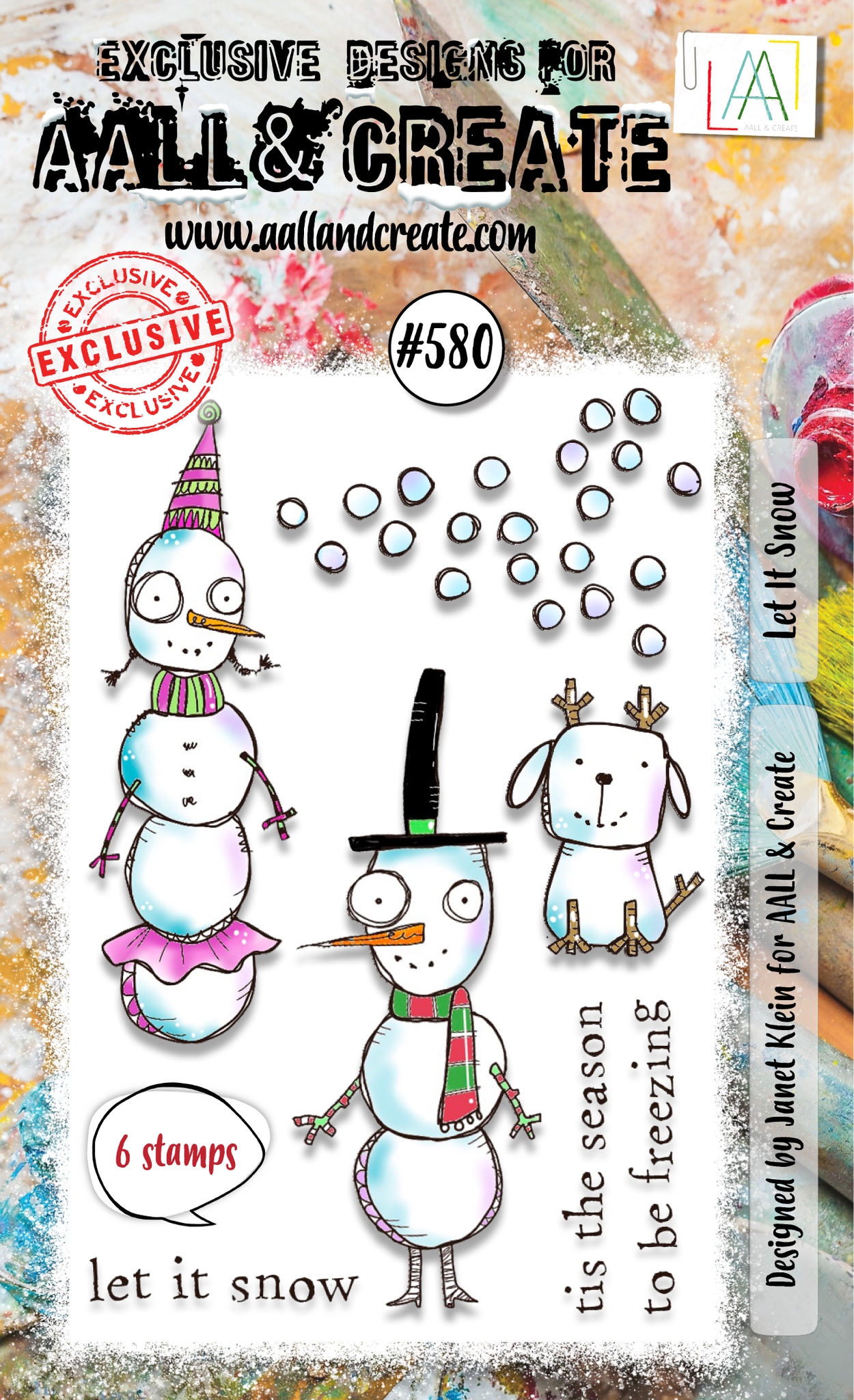 #0580 Let It Snow A6 Clear Stamp Set