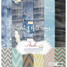 Shades Of Denim Collection Pack 12"X12"