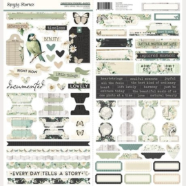 Vintage Timeless Harmony Basics Cardstock Stickers 12"X12"