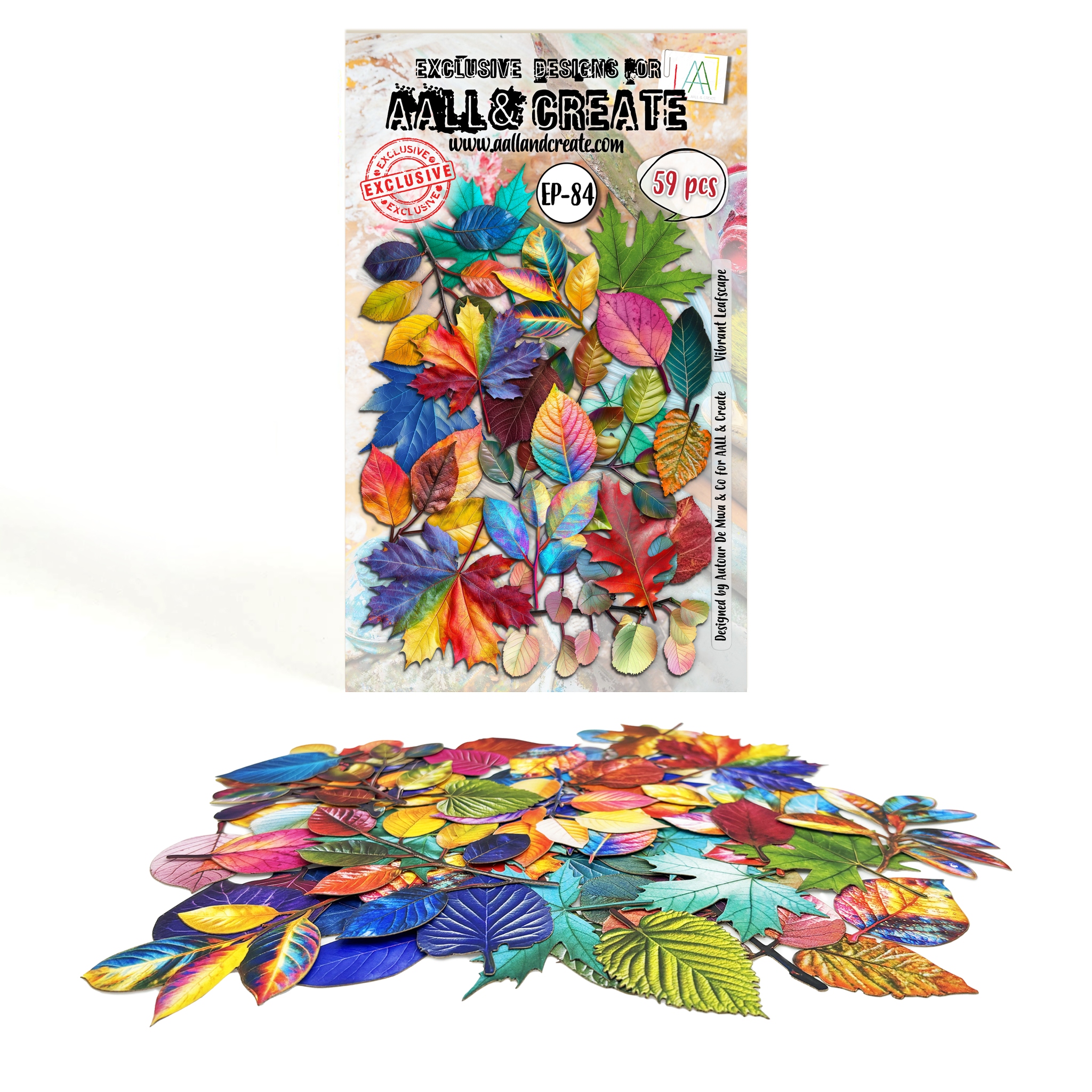 #084 Vibrant Leafscape Ephemera Die cuts
