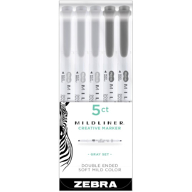 Mildliner Double Ended Highlighters Grays