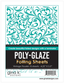 Vintage Flourish Poly-Glaze Foiling Sheets