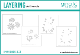 Spring Daisies Layering Stencil