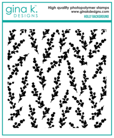 Holly Background Stamps