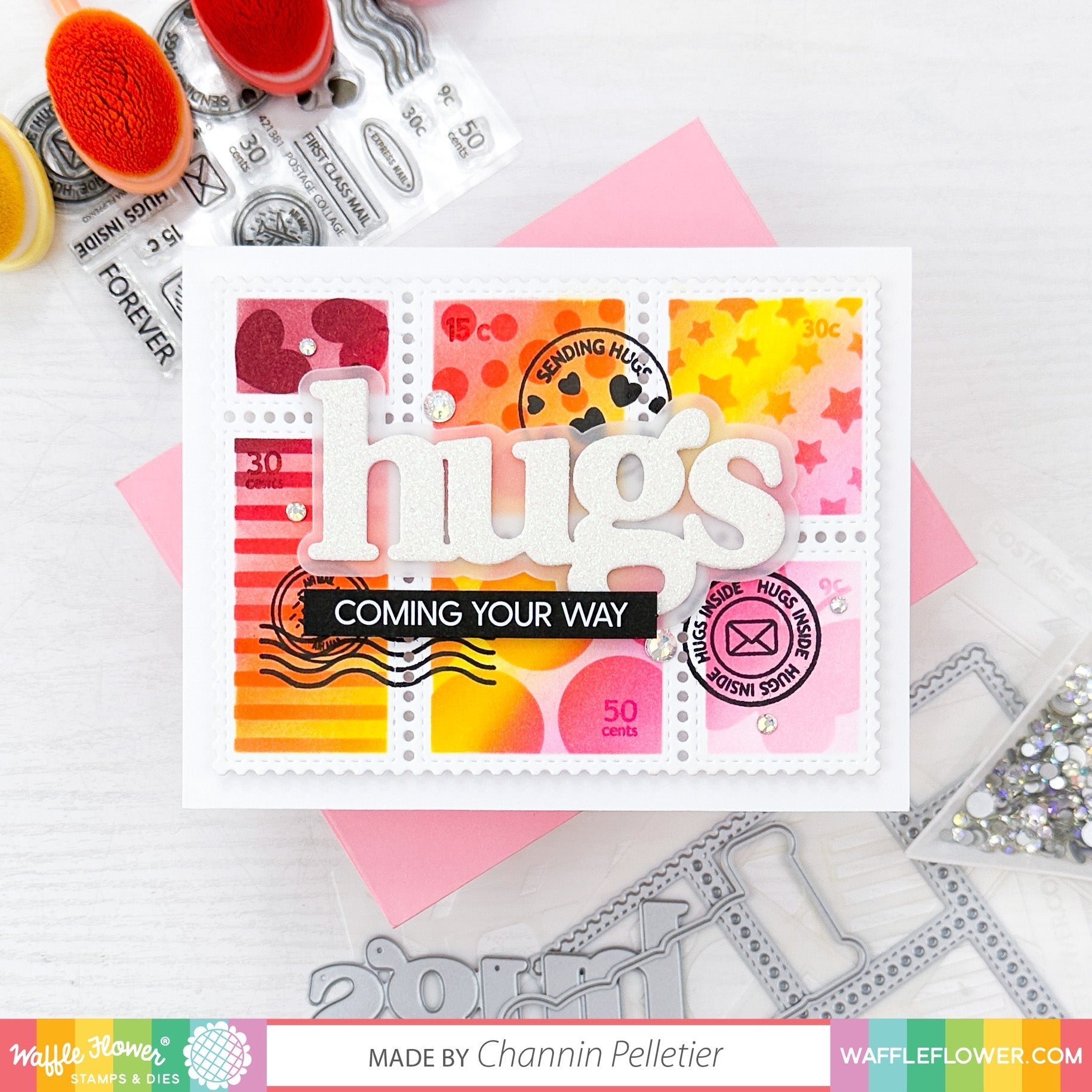 Postage Collage Stamp Set