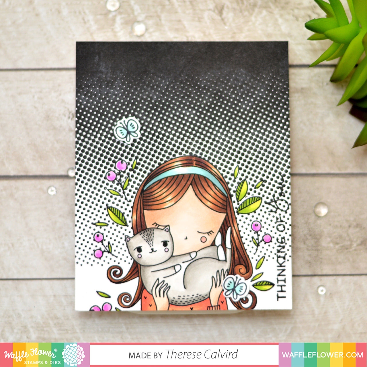 Halftone Background Stamp Set