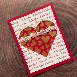 I Love You Background Stamp