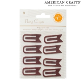 Paper clips flag woodgrains
