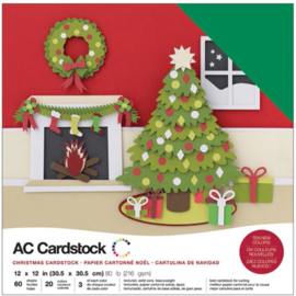 Variety Cardstock Pack Christmas 12"X12"