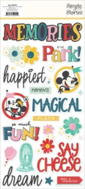 Say Cheese Happiest Place Foam Stickers