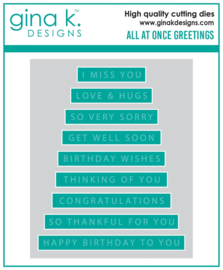 All at Once Greetings Die