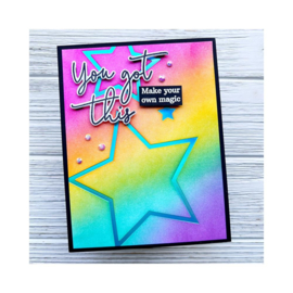 Nested Stars Hot Foil Plate