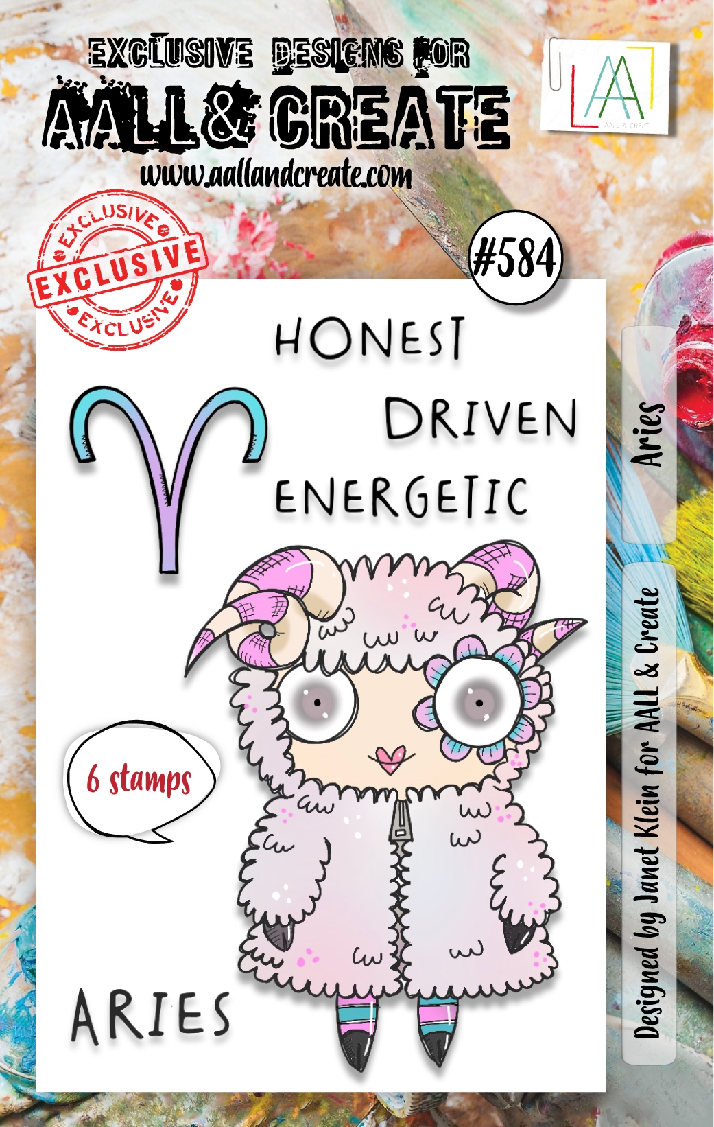 #0584 Aries A7 Clear Stamp Set