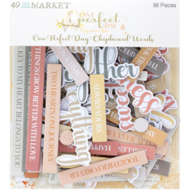 One Perfect Day Words Chipboard Set