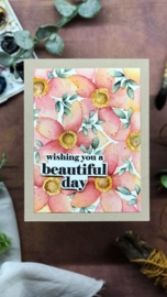 Floral Delight Background Stamp