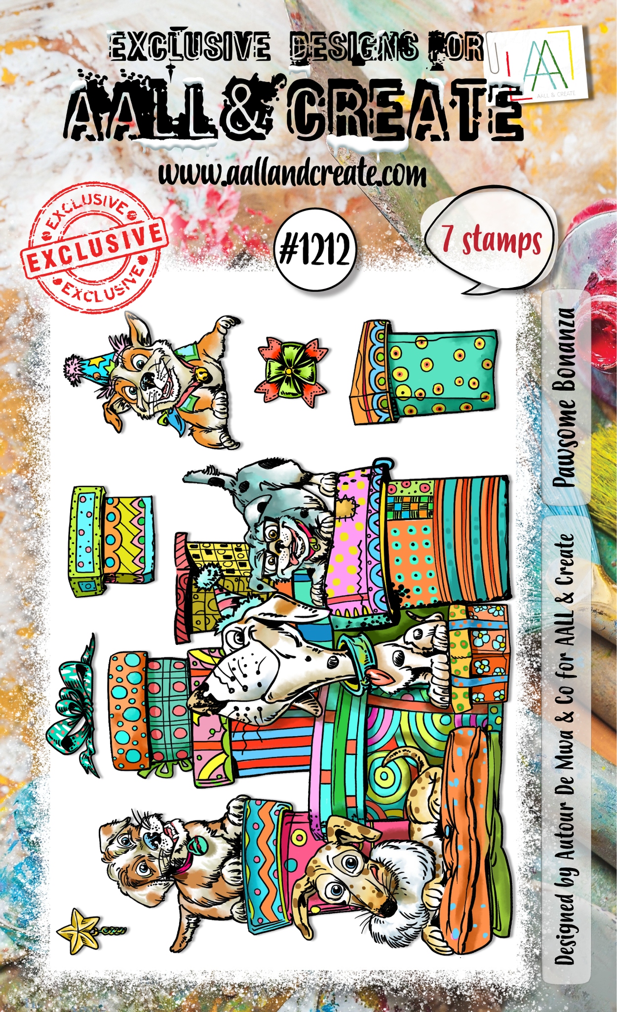 #1212 Pawsome Bonanza A6 Stamp Set