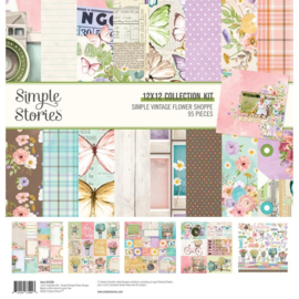 Simple Vintage Flower Shoppe Collection Kit 12"X12"