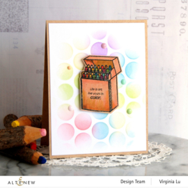 Clear Stamp Colorful Crayons