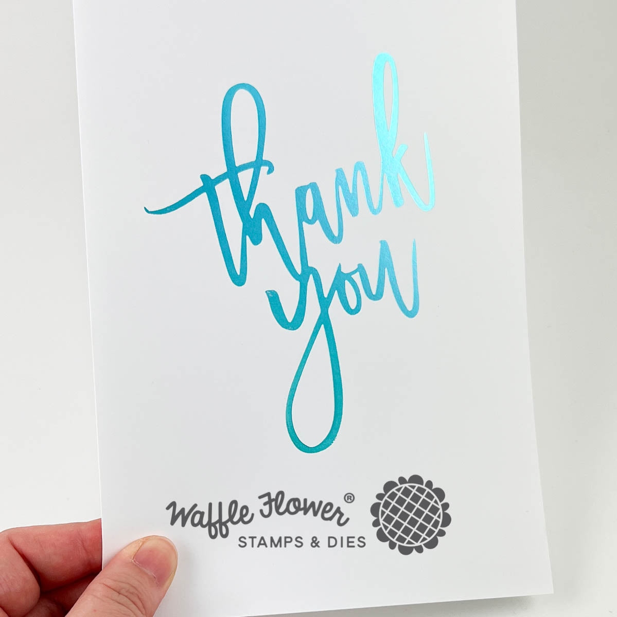 Oversized Thank You Foil Plate