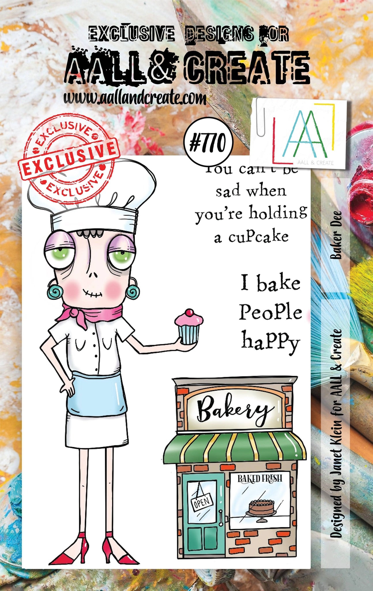 #0770 Baker Dee A7 Clear Stamp Set