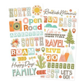 Open Road Foam Stickers
