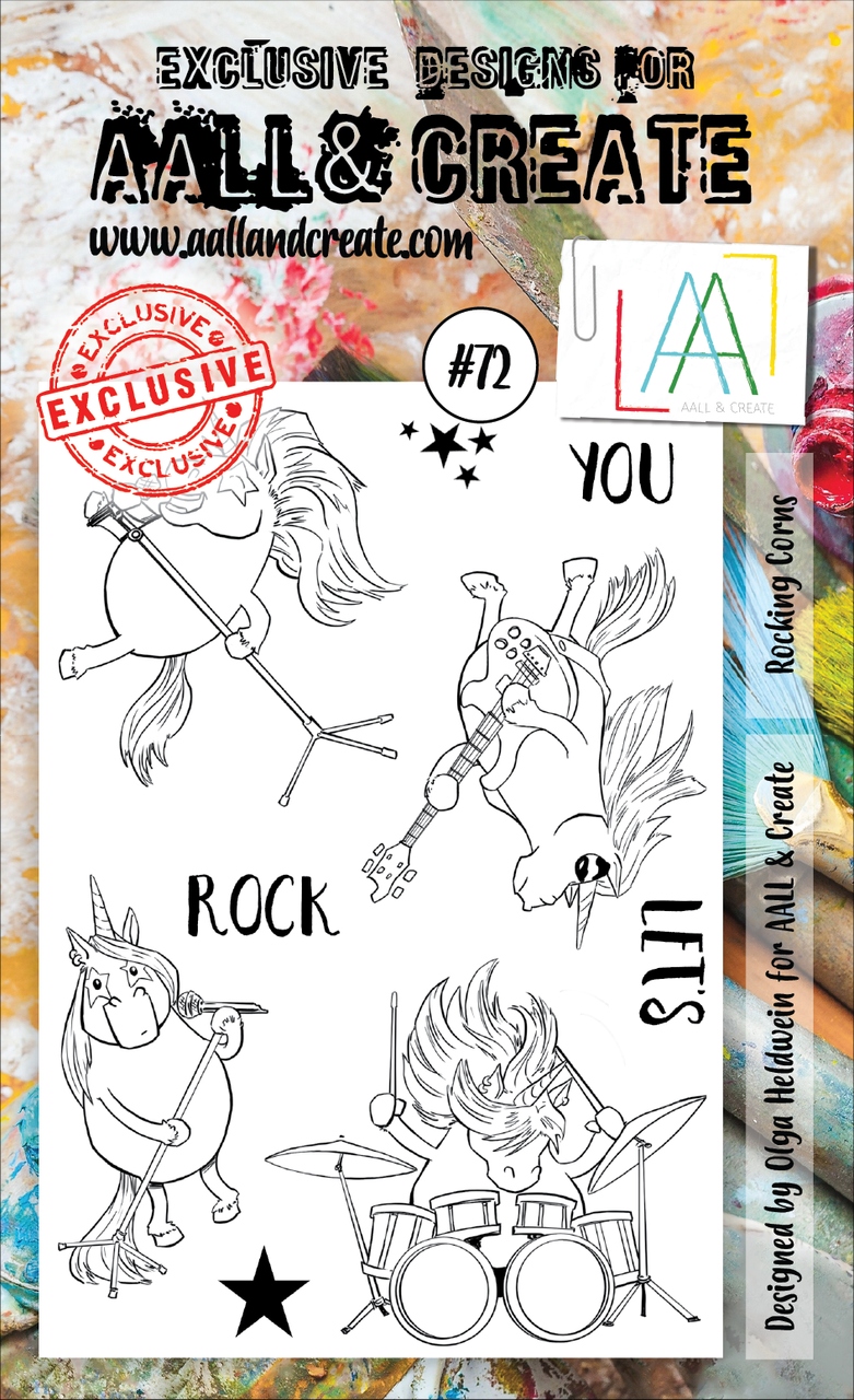 #0072 Rocking Corns A6 Clear Stamp Set