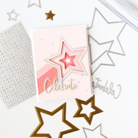 Nested Stars Hot Foil Plate