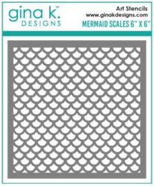 Mermaid Scales Stencil