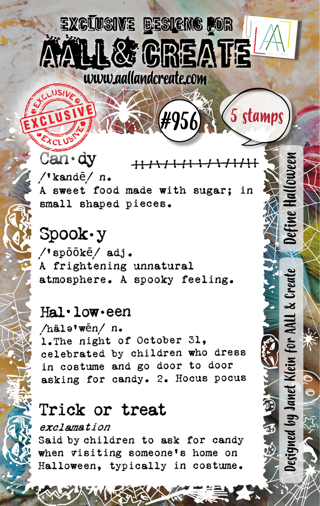 #0956 Define Halloween A7 Stamp Set
