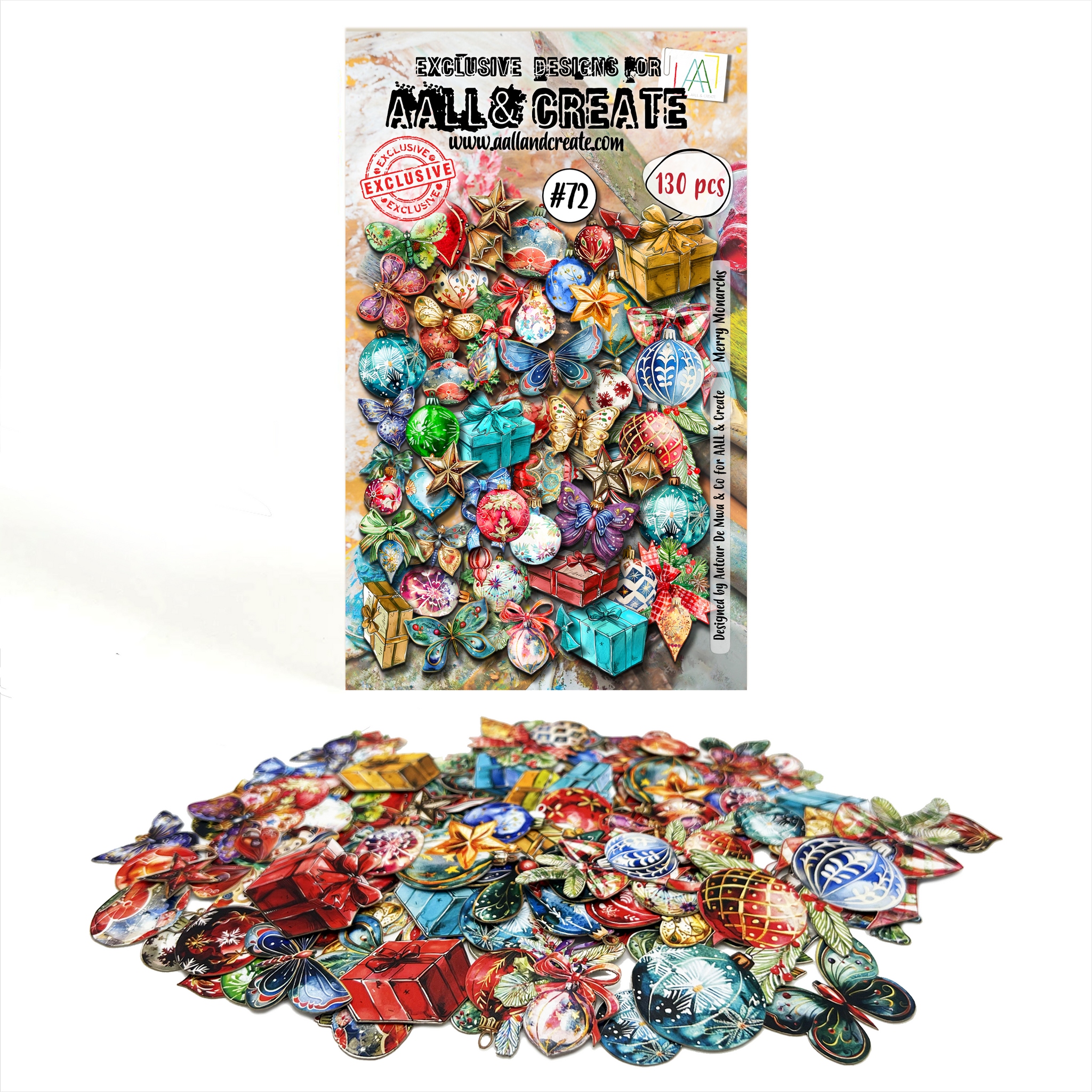 #072 Merry Monarchs Ephemera Die Cuts